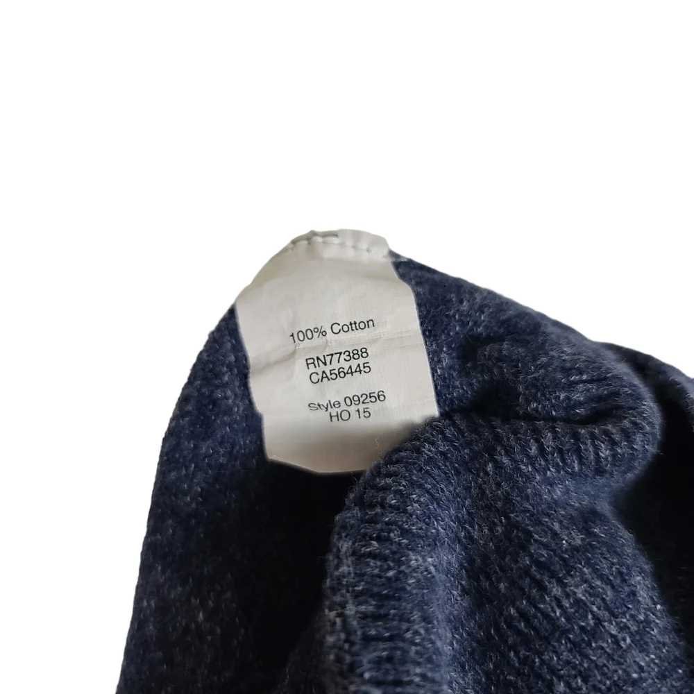 J. Crew Factory Crewneck Blue Men's Cotton Sweater XL